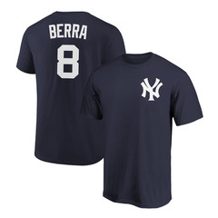 Yogi Berra T-Shirt New York Yankees Player Name and Number Soft Jersey Tee