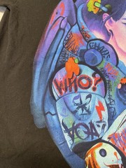 stay cold apparel Tshirt I know What You Did Space Girl Grafitty Size Large Blac