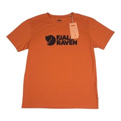 Fjallraven Logo T-Shirt Tee Organic Cotton Blend Terracotta Brown Men’s SMALL
