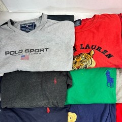Wholesale Lot of 20 Ralph Lauren Men’s Long Sleeve T-Shirts (Assorted Sizes)