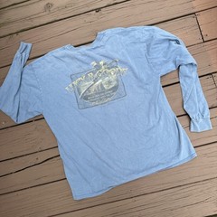 Lucy B Goode T Shirt Men XL Blue Lucy Buffett’s Gulf Shores Alabama Long Sleeve