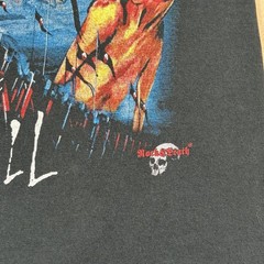 Vintage Pink Floyd The Wall Tee Shirt Yazbek Large Rock Death Double Sided