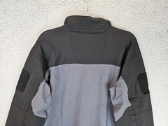 TacVasen Mens Tactical 2XL Shirt Black-Gray Cotton Body Nylon Sleeve Outdoors
