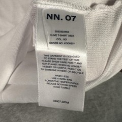 NN. 07 Shirt Mens XL White Clive Waffle Knit Lightweight Crewneck T-Shirt Tee