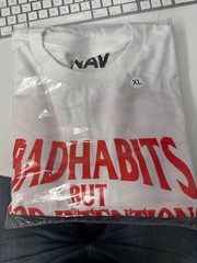 NEW VLONE X NAV BAD HABITS GOOD INTENTIONS T SHIRT AUTHENTIC NEW