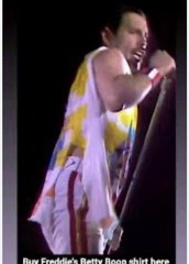 Freddie Mercury Betty Boop Wembley Stadium Tank