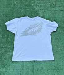 Ford Mustang Boss 302 White T-Shirt XL Promo Tee Muscle Car Graphic Tee Flaw