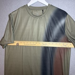 PE Nation Men M Crew Neck Performance Adrenaline T-Shirt Green Gradient Athletic
