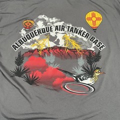 Albuquerque Air Tanker Base Graphic Tee Mens LG Gray Southwest Aviation Theme