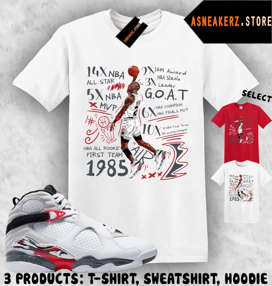 Shirt To Match AJ 8 Bugs Bunny 2025 Sneaker Matching Tee MJ 23 Accolades T-Shirt