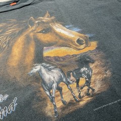 vintage 90s horse american western animal nature faded boxy tee xxl