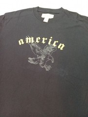 Perry Ellis America Men’s Size Large Graphic T-shirt Black 100% Cotton
