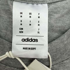 Adidas 3 Stripes T Shirt Mens Medium Gray Heather Logo Athletic Tee NWT
