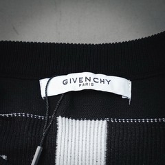 Givenchy Black Knit T-Shirt 4G Logo Back Graphic Short Sleeve Men’s