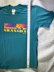 VNTG Shanghai China T Shirt Mens Small Chinese Tourist Travel Tee Blue
