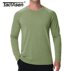 Mens Sports Shirt Long Sleeve UPF50+ Quick Dry Breathable Outdoor Fitness