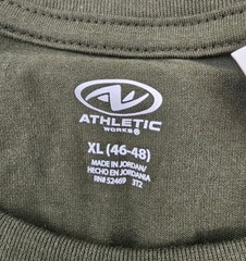 Athletic Works Men’s Green Cotton Crewneck T-Shirt – Size XL (46-48) – Brand New