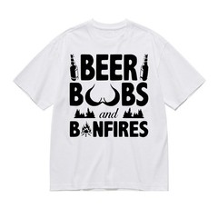 Beer Boobs and Bonfires Shirt Funny Camping Beer Lover T-Shirt Men’s Outdoor