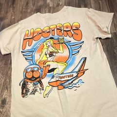 Men’s Hooters Brand T-shirts Size Small One White One Tan Brand New