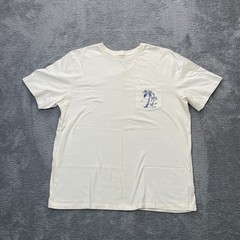 Chubbies Shirt Mens Large Beige The Relaxer Weekend Has Arrived Graphic Beach