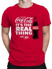 Officially Licensed Coca Cola It’s the Real Thing Men’s T-shirt