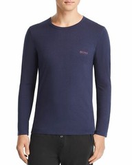 HUGO BOSS INFINITY Navy CLIMATE CONTROL Long Sleeve Lounge Tee LARGE NIB