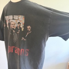 The Sopranos T-Shirt Mens XL Black HBO Licensed Cast Graphic Tee Tony Soprano