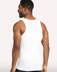 Jockey 100% Cotton Tall Man A-Shirt Tank, White – 3 Pack