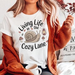 Autumnal Coffee Comfort Tee Cozy Lifestyle Shirt Fall Season Gift