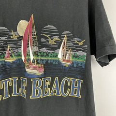 Vintage Myrtle Beach Single Stitch Graphic T-Shirt Size XL Fruit of the Loom