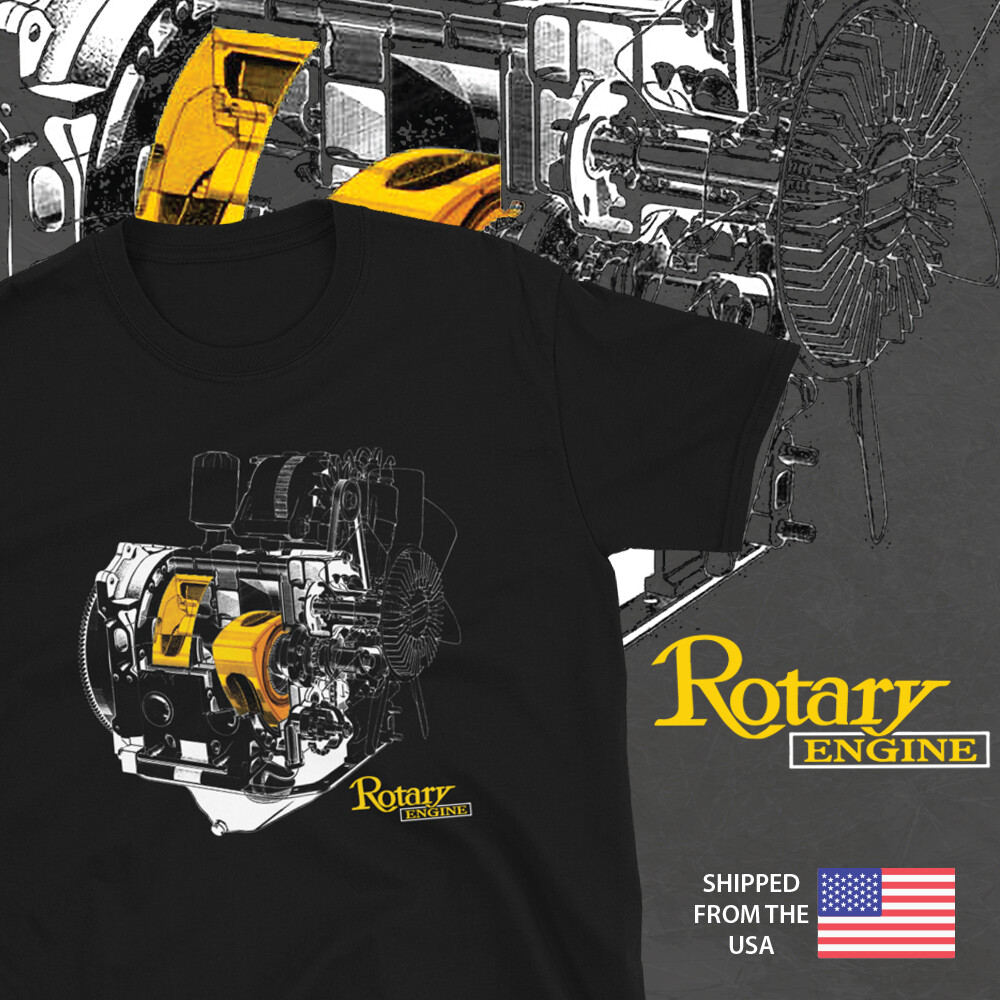 Rx-7 12A Rotary Engine Cutaway Short-Sleeve Unisex T-Shirt