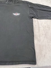 Harley-Davidson Black Turtle Neck Vintage Y2K Motorcycle Biker Long Sleeve M
