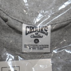Crooks & Castles Core Logo Heather Gray Longsleeve Tee – Size Medium T-shirt New