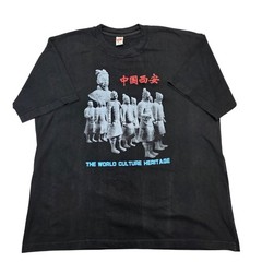 Vintage Terracotta Army T Shirt XXXL Black The World Culture Heritage Xian Chian