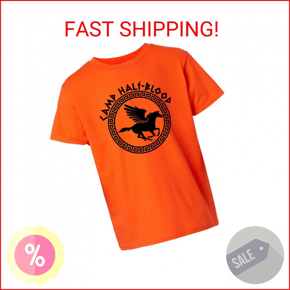 Affect Design Studio Youth Size Small Orange Camp Half Blood T-Shirt