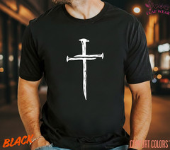 Unisex Three Nails Cross T-Shirt, Men T shirt,Women T shirt Gift Religion Top