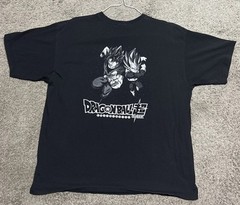 Dragon Ball Super Goku Shenron Anime T-Shirt Black Graphic Tee Adult XL