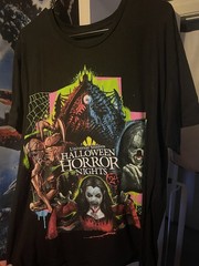 Universal Halloween Horror Nights 2024 Where Horror Lives T-shirt – Size XL