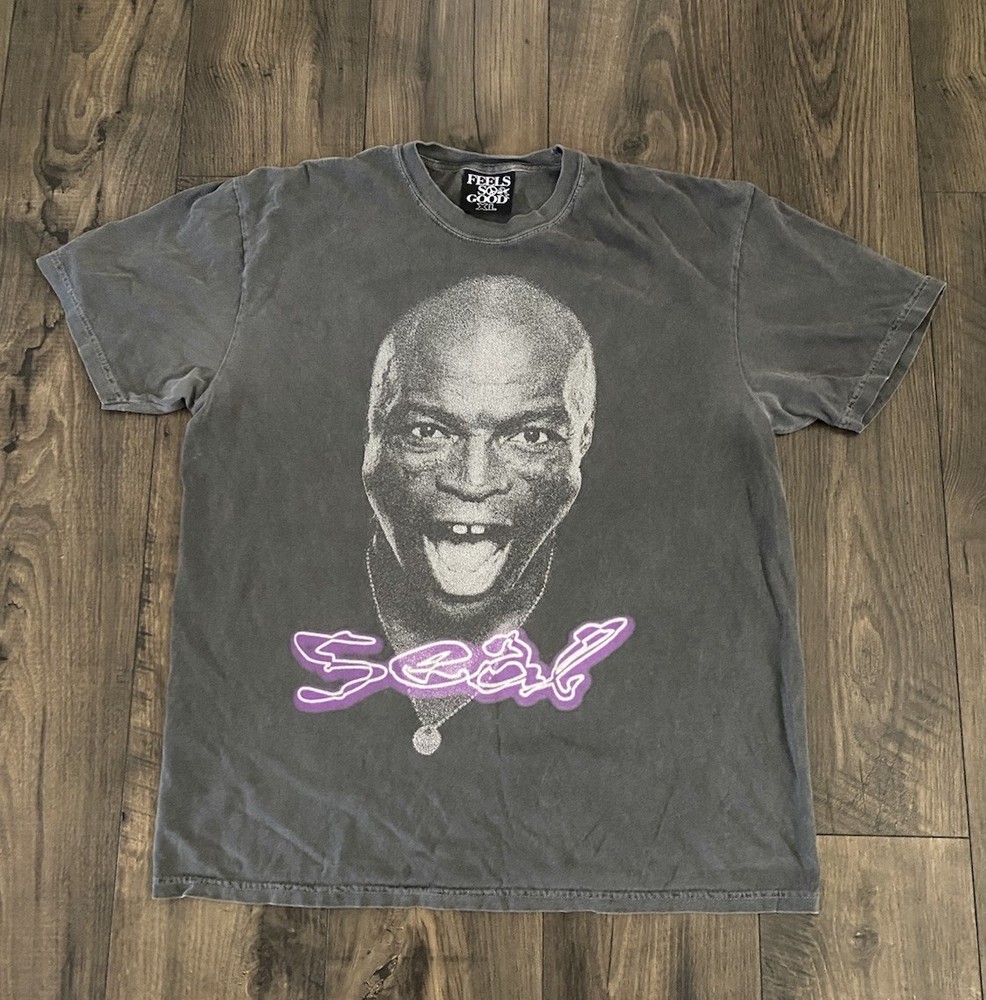 Feels So Good Seal Shirt Size XL CRAZY Vintage Y2K Fade