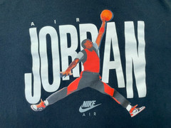 Air Jordan Shirt Men’s Medium Black Spellout Jumpman Logo Basketball