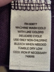 Claiborne Men’s XLT Tall Purple Crew Neck T-Shirt Textured