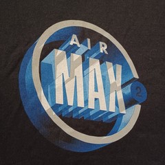 Vintage Nike Air Max T Shirt Extra Large Black Graphic Logo Short Sleeve NWT