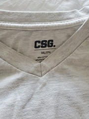 CSG Work T-Shirt, Gray, Men’s, Size 3XL, 0167