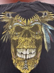 Vintage Rosso Wear XL Skull Shirt RARE FREE SHIPPING!!