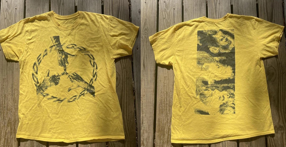 Death Grips Band Yellow Double Sided Unisex Tee Cotton Shirt ZA624