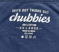 Chubbies Tank Top Men’s 2XL Blue Sailboat Sleeveless Skys Out Thighs Out Beach