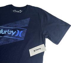 Hurley Everyday Washed One And Only Slashed Short Sleeve Tee T-Shirt Men Navy M