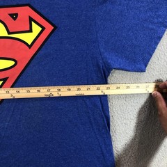 Superman Shirt Mens XL Blue DC Comics Superhero Logo Crewneck Tee Cotton Blend