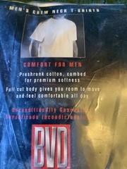 2002 BVD Brand 3 Pack Men’s XL 46-48 100% Cotton Athletic A-Shirts NIP NOS