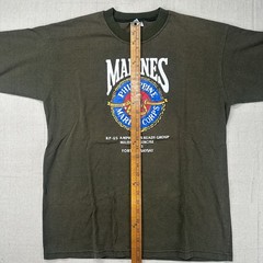 Vintage Marines T Shirt Usmc Philippines Olive T Shirt Green